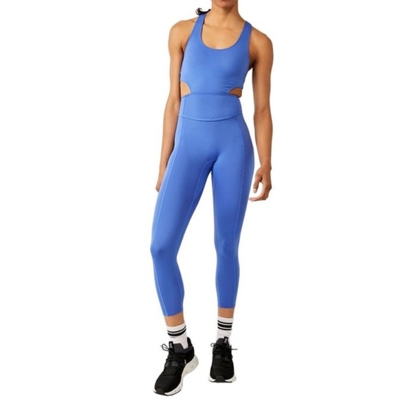 Free People Movement Blue Back It Up One Piece Bodysuit | NEW/NWT!!💙💪🏼👟🤸 - Picture 3 of 14